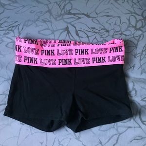 Pink Victoria’s Secret Yoga Shorts